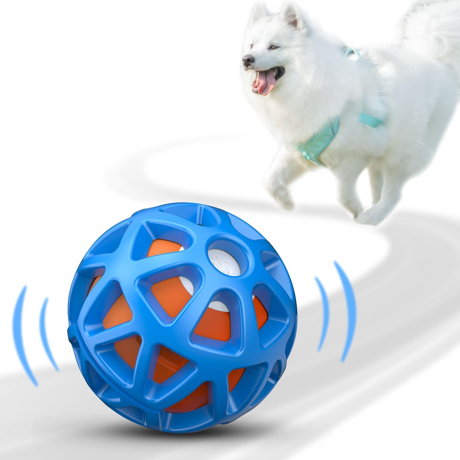 61HGqtKpu0L._AC_SL1500_ Seagi Interactive Dog Toys – Durable Automatic Bouncing - Image 1