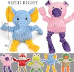 LECHONG 5 Pack Tough Dog Stuffed Squeaky - Image 2