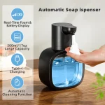 New Wall Mounted Automatic Soap Dispenser Foam Smart Hand Washing Machine 500ml Liquid Rechargeable Bathroom Induction Sensor
